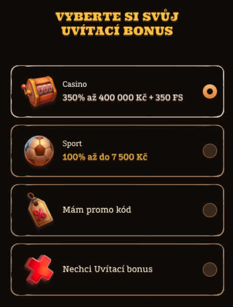 Registrovat v Lizaro Casino